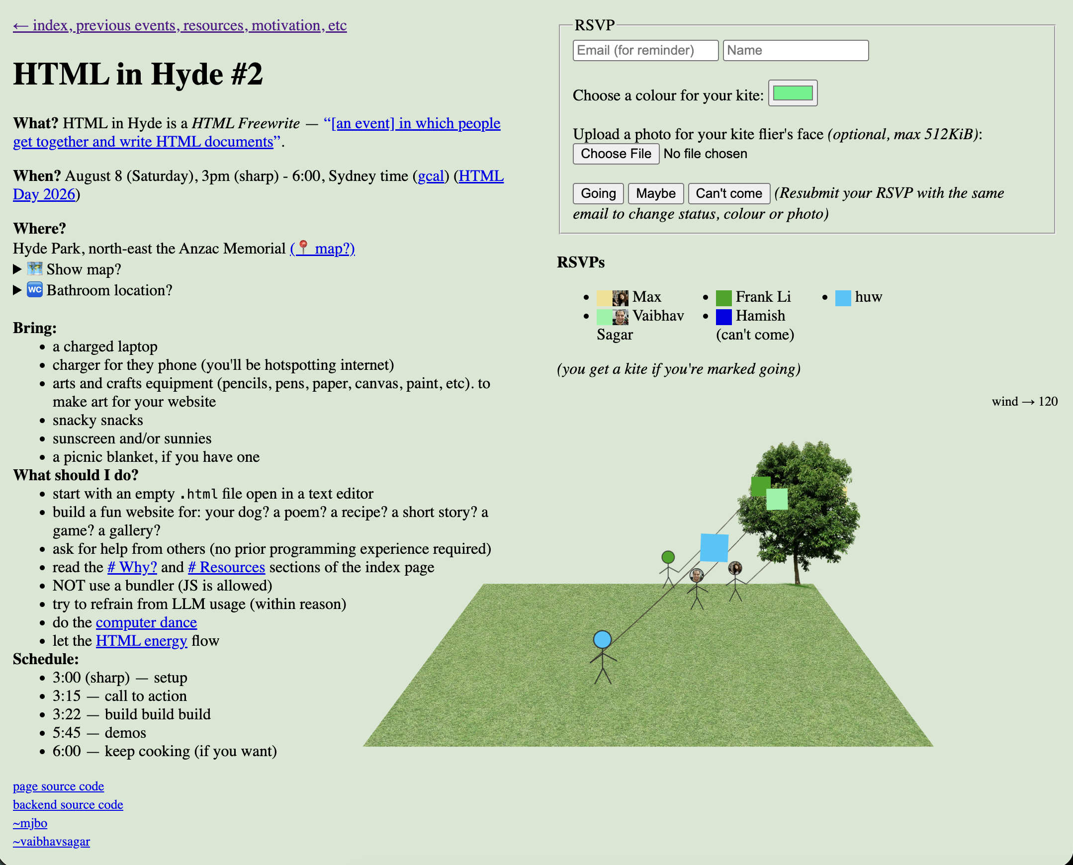 HTML in Hyde #2 invitation